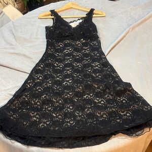 Trixxi Black Lace Midi Dress